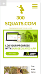 Mobile Screenshot of 300squats.com